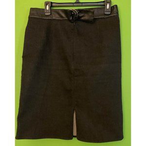 Y2K Vintage Vivienne Tam Black Denim Straight Skirt